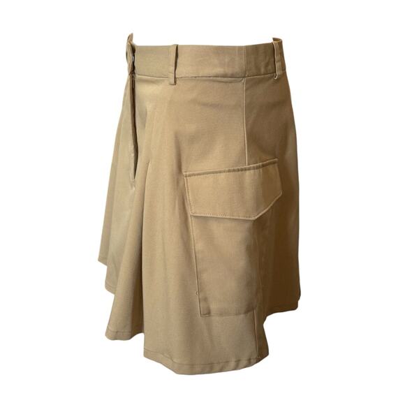 New ~ 19 COOPER ~ NORDSTROM ~ Cargo Pleat Utility Mini Skirt Size L - Picture 2 of 5